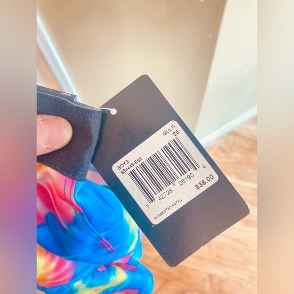 Hurley Board Shorts 20/30 tie dye size big boys 20 NWT colorful vibrant - Picture 5 of 6